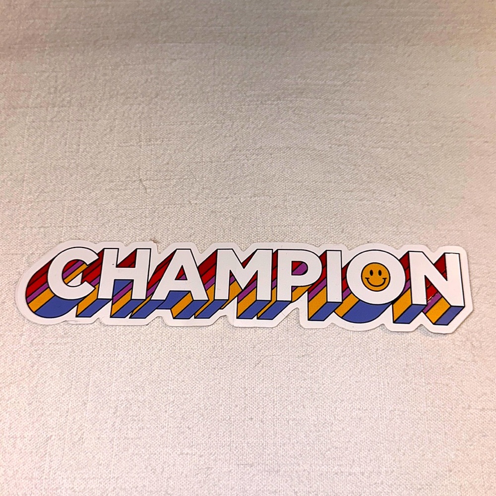 Champion Pride Sticker Decal